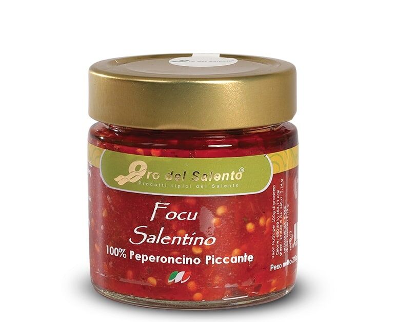 Focu salentino, peperoncino piccante sottolio Focu salentino, peperoncino piccante sottolio