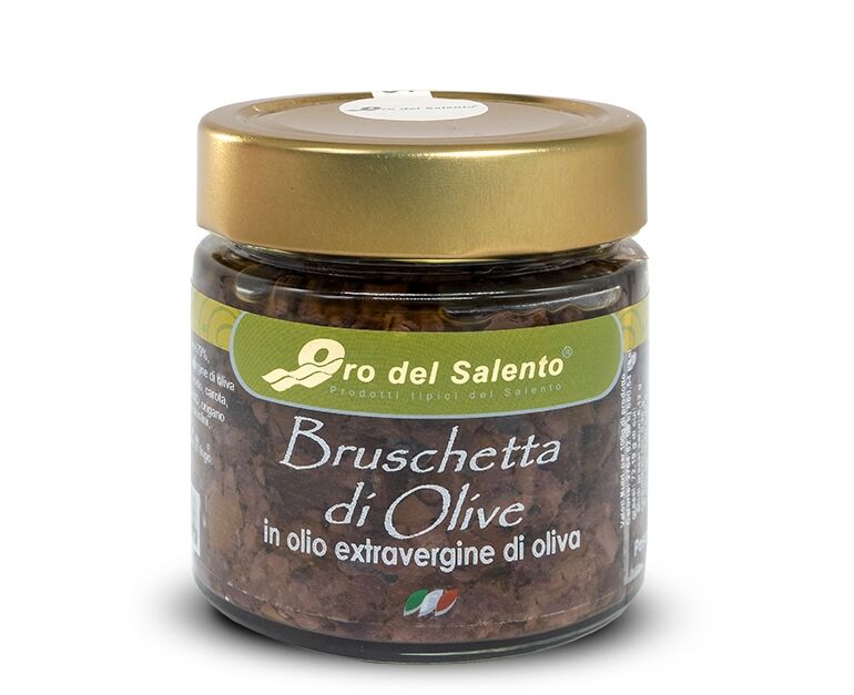 Bruschetta di olive in olio extravergine di oliva Bruschetta di olive in olio extravergine di oliva