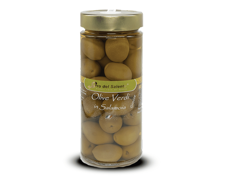olive verdi in salamoia grosse